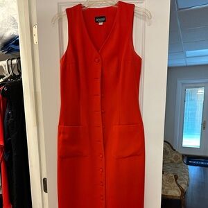 Pendleton Vibrant Red Sleeveless Midi Dress